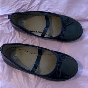 H&M Patent Navy Ballet Flats